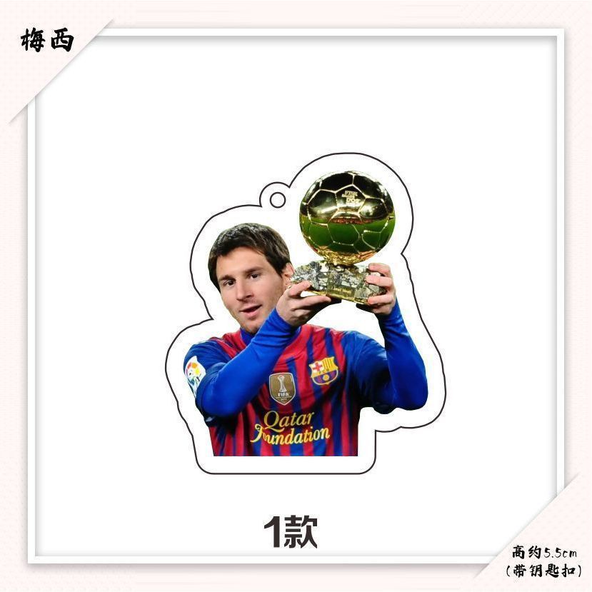 Móc khóa in hình cầu thủ messi - móc khóa mica