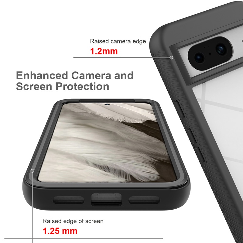 Ốp Điện Thoại hybrid Kiểu Áo Giáp Chống Sốc / Trầy Xước Cho google pixel 8 8 pro 7 7a 7 pro 6 6a 6 pro