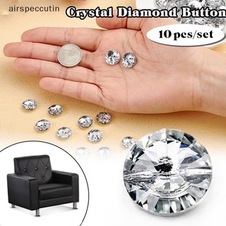 Set 10 Nút Đính Đá Pha Lê 20mm Trang Trí Ghế sofa / Đầu Giường diy