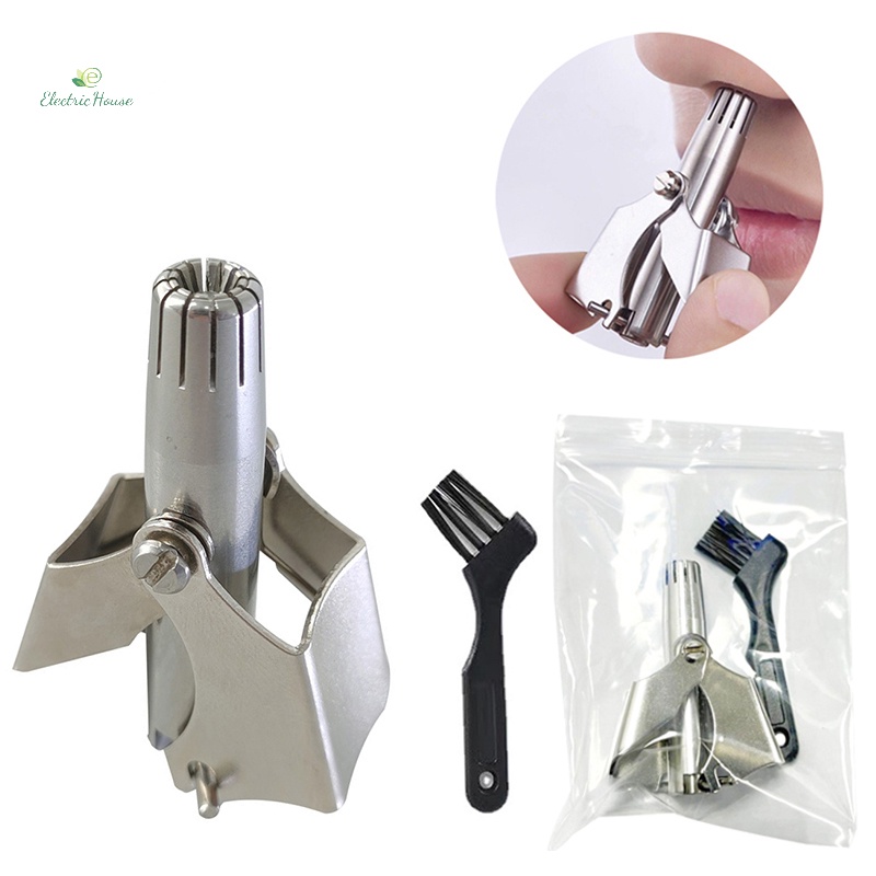 Máy Tỉa Lông Mũi Bằng Thép Không Gỉ Có Thể Rửa Sạch Kèm Cọ Vệ Sinh