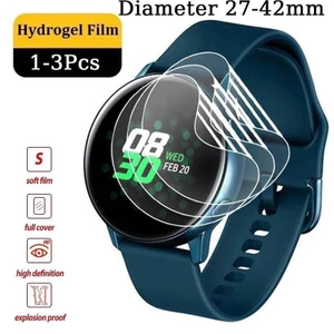 Cho Đường Kính 34mm 33mm 32mm 31mm 30mm Đa Năng HD Hydrogel Phim Tròn Đồng Hồ Thông Minh Bảo Vệ Màn Hình Cho Đường Kính 42mm 41mm 40mm 39mm 38mm 37mm 36mm 35mm Không Kính