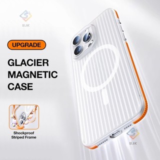 Ốp cứng siêu mỏng chống sốc sọc từ tính có dải chống trượt acrylic tương thích cho iPhone 13 14 15 pro max 15plus ip14promax Ốp cứng siêu mỏng chống sốc