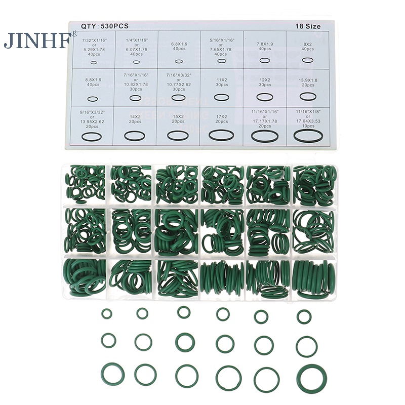 Hộp 530 Vòng Cao Su Vá Lỗ Thông Khí r134a Cho Xe Hơi