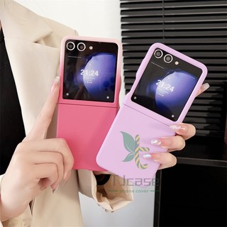 Bao Da Điện Thoại Siêu Mỏng Màu Trơn Cho samsung galaxy z flip 5 Ốp