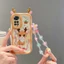 Ốp lưng Redmi Note 11 Ốp lưng Redmi Note 11S Redmi Note 11 Pro 4G 5G Vỏ điện thoại silicon mềm viền kem dễ thương có mắt lập thể EDNY