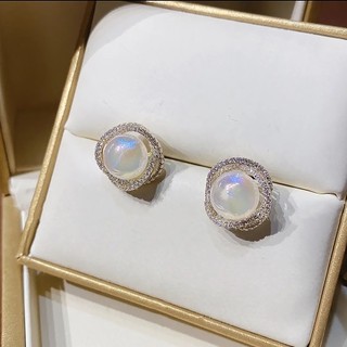 Bông Tai Đính Ngọc Trai Sang Trọng Phong Cách retro