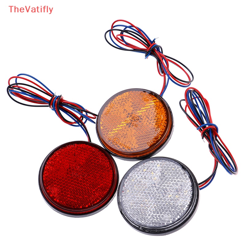 1 Đèn Phanh 24 Bóng led Hình Tròn Gắn Đuôi Xe Hơi / Xe Máy