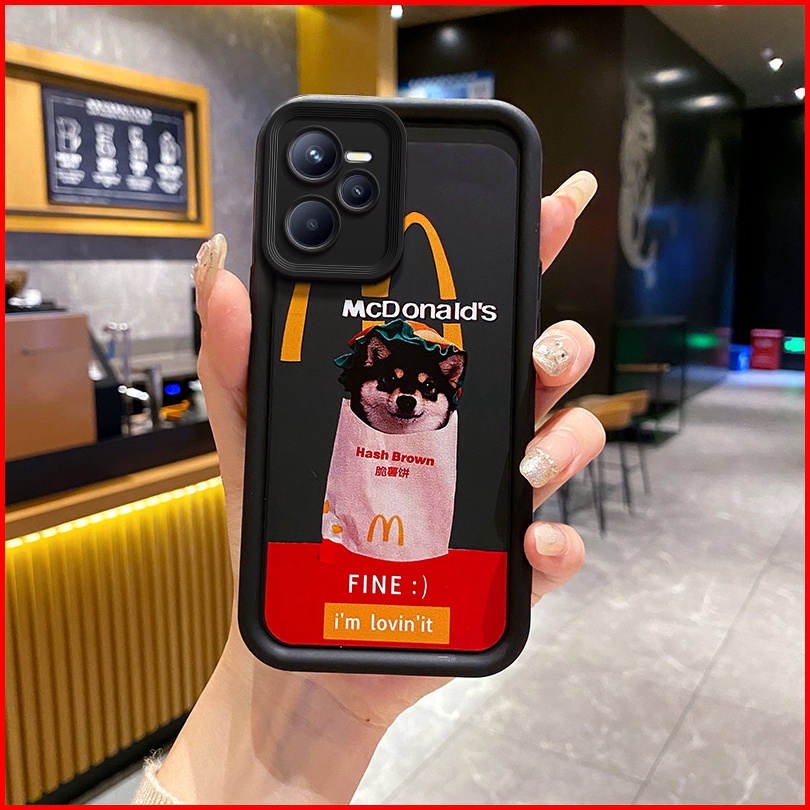 ốp lưng Realme C35 Ốp Điện Thoại tpu Màu Đen Cá Tính Cho Realme C35 4G TY
