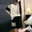 Bộ quần áo thun sọc cotton thoáng mát hot trend