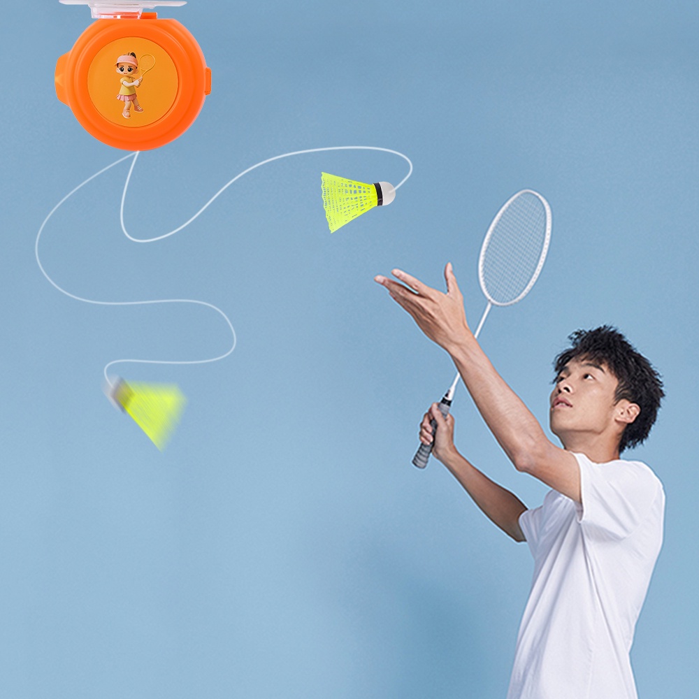 Bộ Dụng Cụ Tập Luyện Đánh Cầu Lông 6 Quả Cầu Lông Một Lớp Đàn Hồi Điều Chỉnh Được Chuyên Nghiệp - Tự Phục Hồi Cho Người Lớn Và Trẻ Em