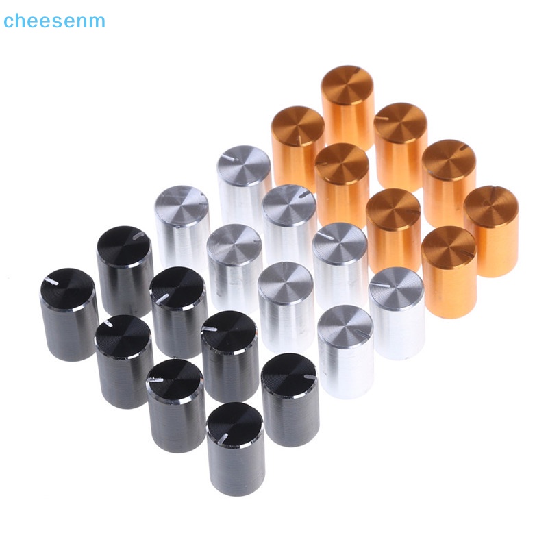 8 Nút Vặn Chiết Áp Điều Chỉnh Âm Lượng Đường Kính 10 * 15mm 6mm Bằng Nhôm