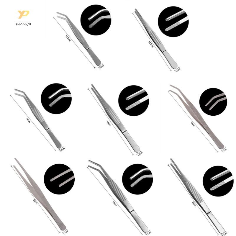 Nhíp thép không gỉ đa năng PPY Kẹp cong 12 5 14 16 18 để thực hành cm