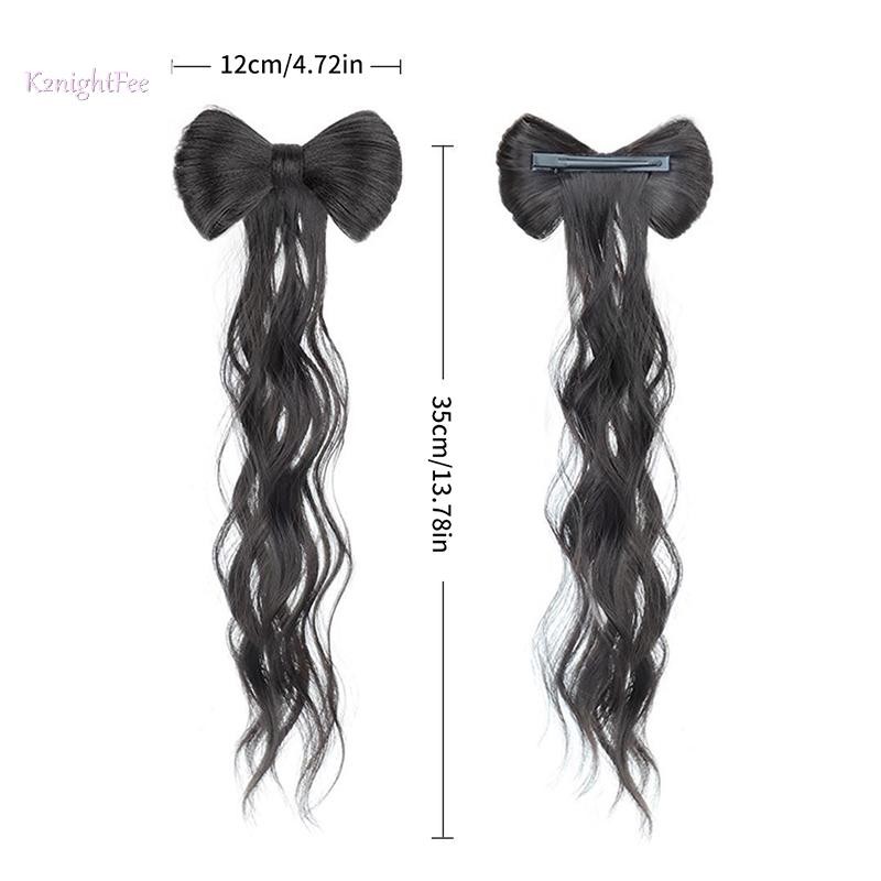 K2nightfee Tổng Hợp Nơ Bun Chignon Với Xoăn sel Chịu Nhiệt Tự Nhiên Giả Phụ Kiện Tóc Lông Tơ Nơ Tóc Giả Dụng Cụ Tạo Kiểu VN
