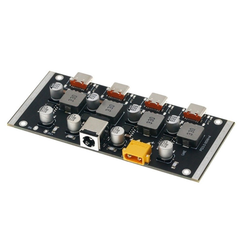 IOR 4 Way 65W Mô-đun sạc nhanh Bảng bảo vệ sạc Giao diện 4 chiều Type C
