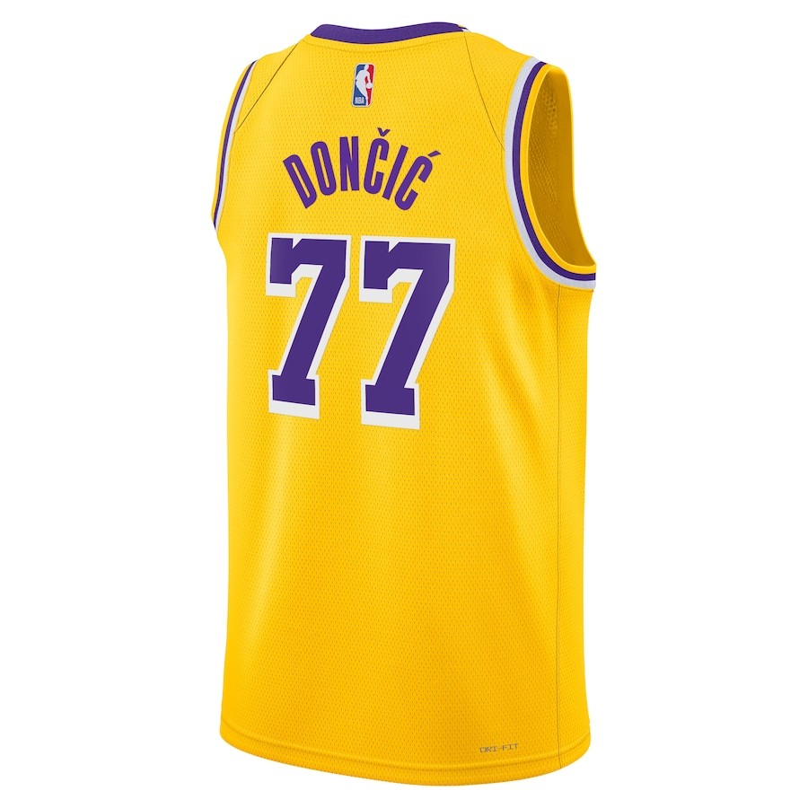 5y Los Angeles Lakers Edition Swingman Jersey Trẻ em Người lớn Plus Kích thước-Số 77-Luka Doncic