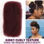 DELMER 50g / chiếc Afro Kinky xoăn số lượng lớn, Bím tóc tổng hợp Remy tóc số lượng lớn, Tóc Dreadlocks màu tự nhiên của Brazil DIY