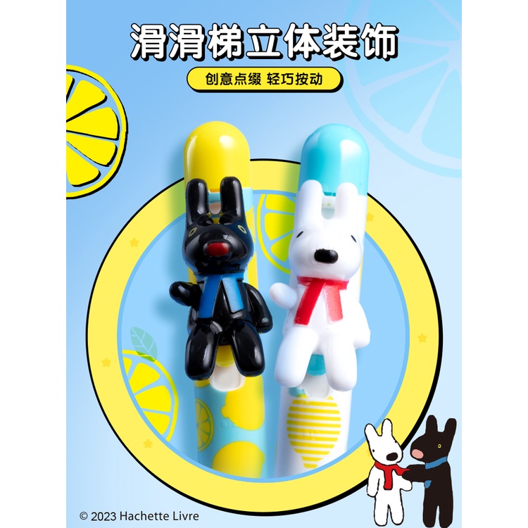 Set 2 Bút Bi Nhấn M&G 0.5 Sức Chứa Lớn Họa Tiết Viên Đạn Màu Đen Cho Học Sinh