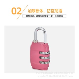 Ổ Khóa Mật Khẩu Ba Chữ Số Nhỏ Bằng Hợp Kim Kẽm Đa Ứng Dụng