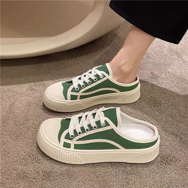 Giày Thể Thao Vải canvas Đế Mềm Hở Ngón Thời Trang Cho Nữ