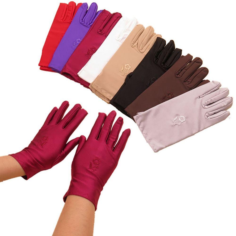 Găng tay chống nắng WANYEDI - Co giãn mỏng cho lái xe và đi xe đạp, thiết kế nữ tính