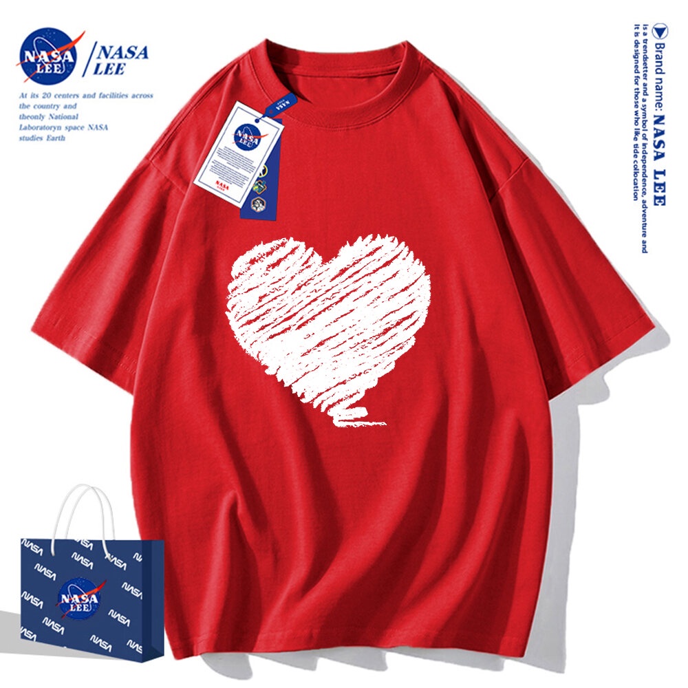 Áo Thun Cotton Tay Ngắn Dáng Rộng Nasa – Thời Trang Mùa Hè 2024 Cho Nam
