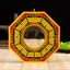 Gương ZENZON lồi Dent Bagua, Gương mặt bằng thép không gỉ may mắn Bagua Gương phong thủy, Gương hình bát giác cổ điển tinh tế Bagua Gương gỗ trang trí văn phòng