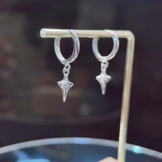 Khuyên tai nam hình ngôi sao chốt bấm tiện lợi cá tính Phụ nữ