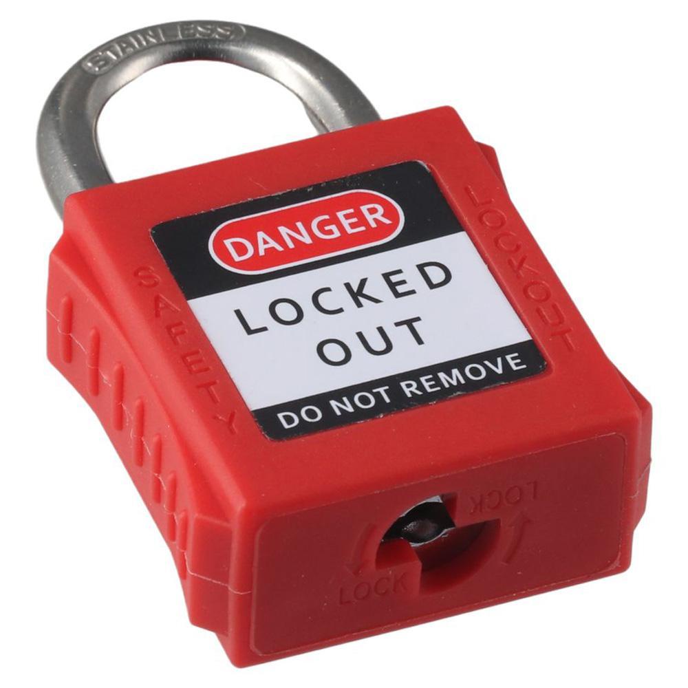 GOODH Red Loto Locks, khóa tagout thép không gỉ đỏ, 2 phím chống nước, dùng cho điện khác nhau