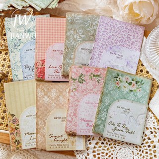 Jianwu 30 Tờ Nhẹ Nhàng Dòng Gió Vintage Hoa Họa Tiết Trang Trí Chất Liệu Giấy Sáng Tạo DIY Tạp Chí Cắt Băng Chất Liệu Văn Phòng Phẩm