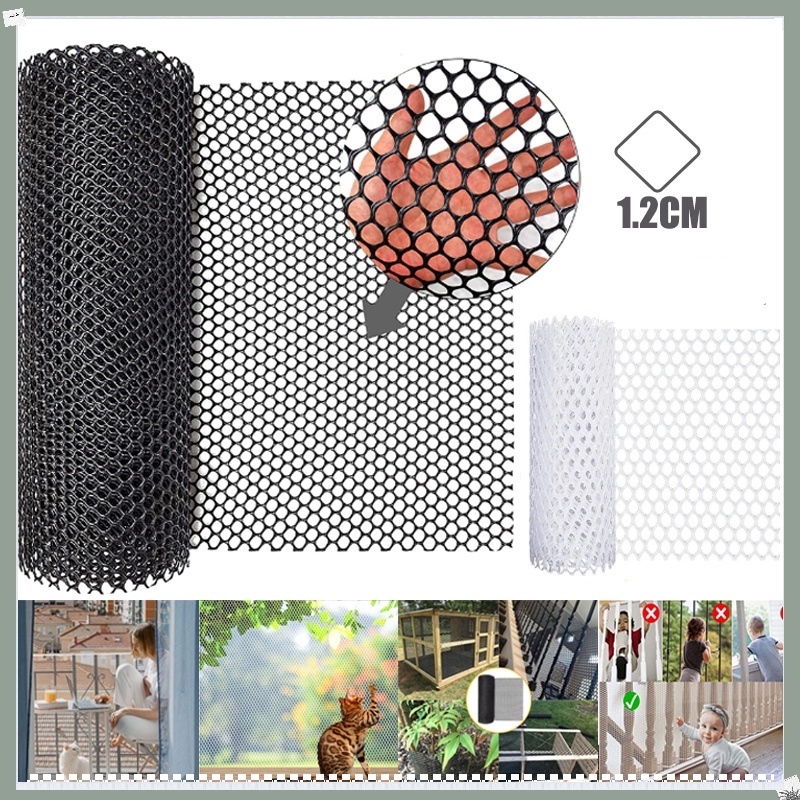 Lưới Nhựa, Lưới Sàn, Lưới Mủ Chăn Nuôi Màu Đen, Lưới Chắn Cầu Thang , Ban Công An Toàn Mắt Tròn Lưới Nhựa
