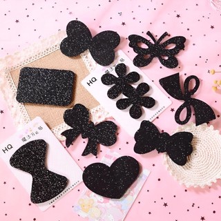 Set 10 chiếc dán mái tự dính ánh nhũ - cố định tóc tiện lợi khi trang điểm và rửa mặt