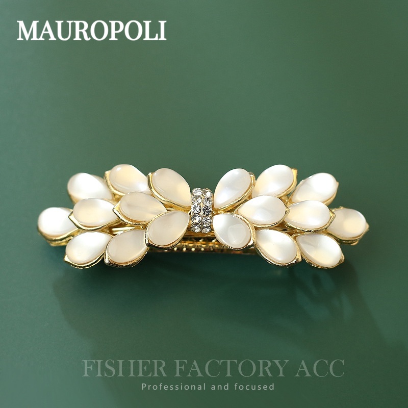 Mauropoli [Hàng Có Sẵn] Kẹp Tóc Hình Nơ Mắt Mèo Phong Cách Hàn Quốc Ngọt Ngào Dễ Phối Đồ