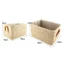 YUUKII 1 Giỏ Đựng Đồ, Giỏ Đựng Khăn Giấy Hình Chữ Nhật, Nhà Bếp Nautral Bền Đẹp Nhà Tổ Chức Mây Dệt Thùng Cỏ Biển