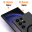 Ốp điện thoại sạc không dây từ tính mờ họa tiết sóng siêu mỏng cho Samsung S26 Ultra S25 Plus S23 + S24 + Vỏ cứng chống sốc trong suốt