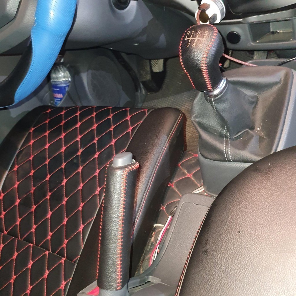 Bọc Cần Số, Tay Phanh xe KIA K3, CERATO, RIO, RONDO, SORENTO, K200,K250 Số Sàn bản Thiếu da bò nhập khẩu