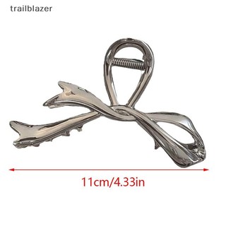 Trailblazer 2023 Kim Loại Móng Vuốt Kẹp Nơ Nút Thắt Kim Loại Kẹp Tóc Bạc Móng Vuốt Phong Cách Nâng Cao Đa Năng Lưng Tóc Thìa Trang Trí Mũ Mới