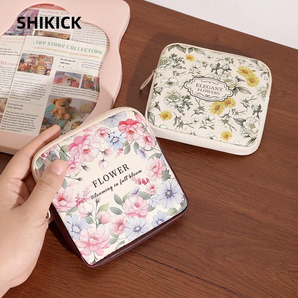 Túi đựng mỹ phẩm đa năng dung tích lớn, Bộ sắp xếp cáp dữ liệu Mini PVC Ví đựng tiền