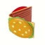 Túi Đựng Thẻ ID AWNGD, Túi Đựng Tiền Di Động Hình Burger Dễ Thương, Da PU Đa Năng Tiền Xu Ví Nam Nữ