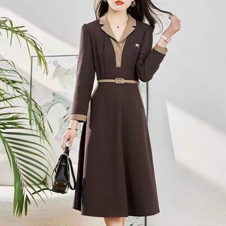 Đầm Cổ Vest Ôm Eo Cỡ Lớn Phong Cách Phương Tây Thời Trang Mùa Xuân 2023 Mới