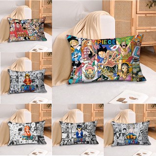 Khỉ Polyester hình chữ nhật One Piece D. Luffy Vỏ Gối In Hình Một Mặt Sofa Phòng Ngủ Trang Trí Nhà (Không Có Lõi Gối)