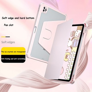XIAOMI Ốp Máy Tính Bảng Bằng acrylic Có Giá Đỡ Xoay + Ngăn Đựng Bút Cho redmi pad se 11 inch 2023 pad se 11 pad se 11 Ipad 6 pad 6 pro pad 5 pad 5 pro