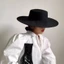 GUSTAVA Nữ Flatcap, Mũ Nỉ Rộng Retro Thanh Lịch, Mũ Nữ Pháp Hepburn Phong Cách Mũ Flat-top Nữ