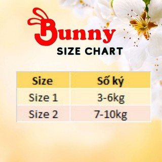 Bộ sơ sinh cúc chéo bé trai Bunny chất thun cotton size 3-10kg