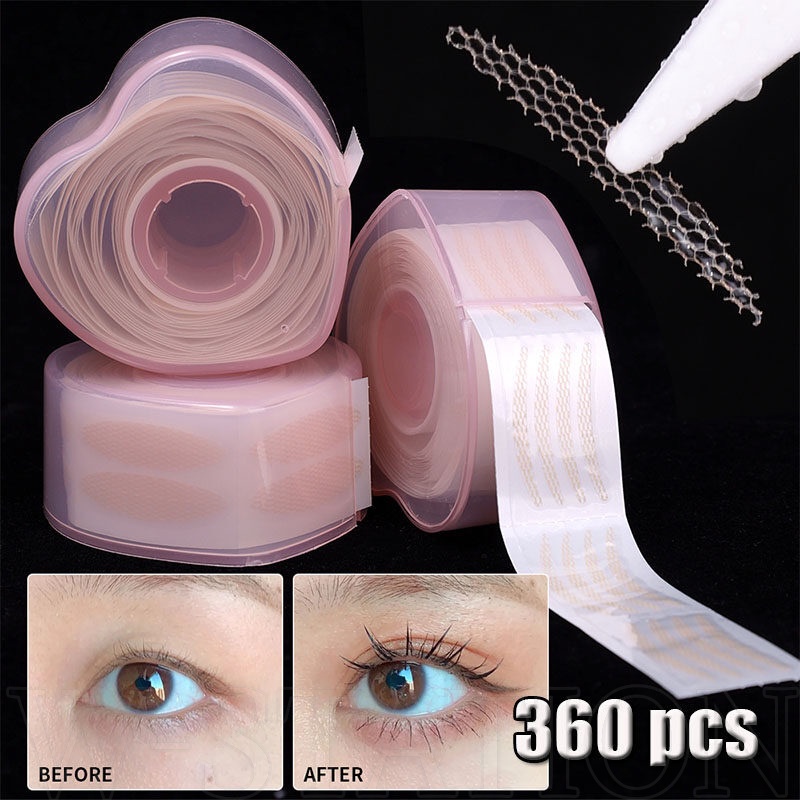 Cuộn 360 Miếng Dán Tạo Mắt Hai Mí Tự Nhiên Vô Hình / Tự Dính Dạng Lưới Thoáng Khí / Dụng Cụ Trang Điểm Mắt Cho Nữ