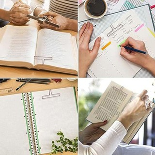 RISEDOT 2 Chiếc Kẹp Sách Bài Hát, Rỗng Ra Kim Loại Trang Chủ, Người Trợ Giúp Nhạc Sĩ Bền Đẹp Ghi Chú Kẹp Sách Nhạc