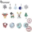 Bamoer Hạt Charm Bạc 925 Hình Bông Tuyết