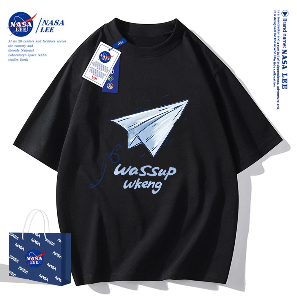 Nasa Áo Thun cotton Tay Ngắn Dáng Rộng Thời Trang Mùa Hè 2024 Cho Nam