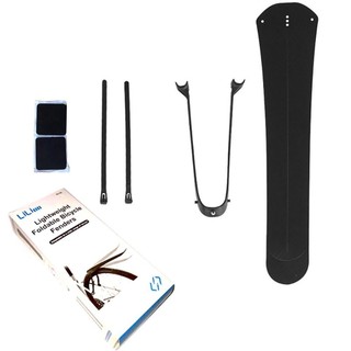 FANGHUI 1 Chiếc Chắn Bùn Xe Đạp, Phụ Kiện Đi Xe Đạp Gấp Màu Đen Chắn Bùn Xe Đạp, Di Động Có Thể Gập Lại MTB Phía Sau Chắn Bùn Bảo Vệ BMX DH Và Sỏi
