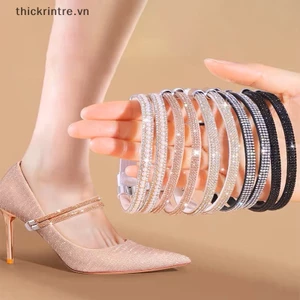 Th Đai Đeo Mắt Cá Chân Giữ Giày Cao Gót Chống Trượt Đính Đá Phối Ren Hình Tam Giác Cho Nữ vn