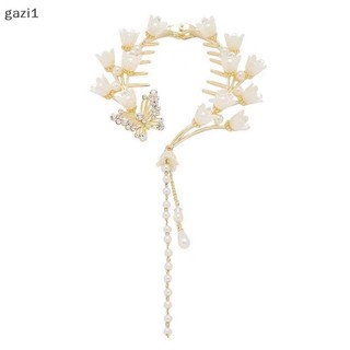 [gazi1] Kẹp Móng Vuốt Tóc Phong Lan Swan sel Thuốc Đuôi Ngựa Khóa Ngọc Trai Kẹp Tóc Cô Gái Barrette Kẹp Tóc Phụ Kiện Tóc Boutique